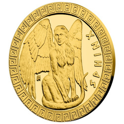 Niue: Criaturas míticas - Sphinx $5 Złoto 2022 Proof