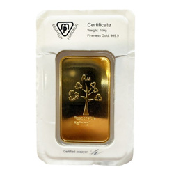 Metalor: Gold Bar 100 gram