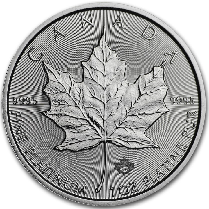 Feuille d'érable canadienne 1 once de platine 2017