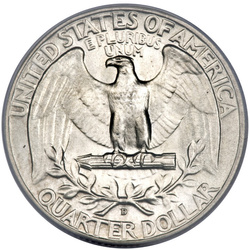 États-Unis : 25 cents - Quarter Dollar (0,25 USD) Argent 1932-1964 (titre Ag.900) Circulation 10 pièces