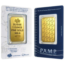 Lingote de Oro de 100 gramos Pamp Suisse Certipack