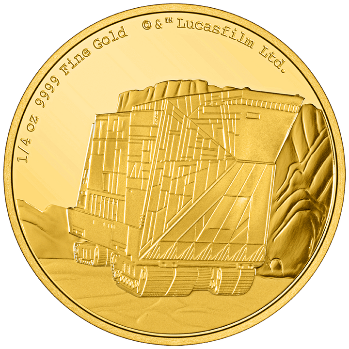 Niue: Star Wars – Sandcrawler 1/4 unce zlata 2022 Proof