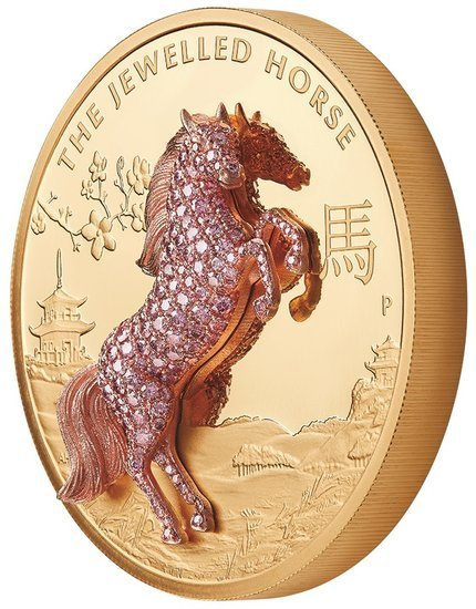 Diamentowy Koń 10 uncji Złota 2021 Proof