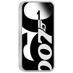 Sztabko moneta Tuvalu: James Bond kolorowany 60. rocznica 1 uncja Srebra 2022 Proof