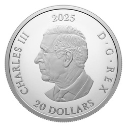 Canada: Dear Santa kolorowany 1 uncja Srebra 2025 Proof 