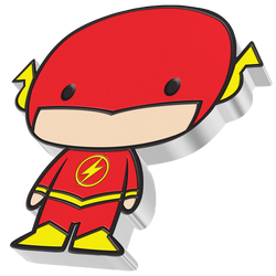 Niue: DC Comics - Flash Chibi Coin colorata 1 oncia d’argento 2020 Proof