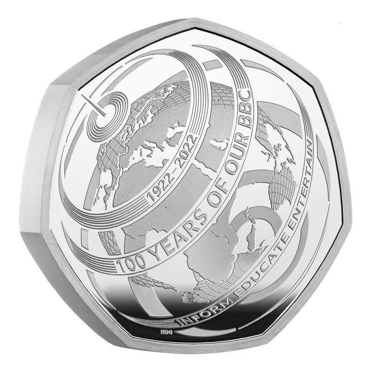 100. Rocznica BBC Srebro 2022 Proof Piedfort Coin