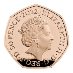 Harry Potter: Hogwarts Express 50p Złoto 2022 Proof 