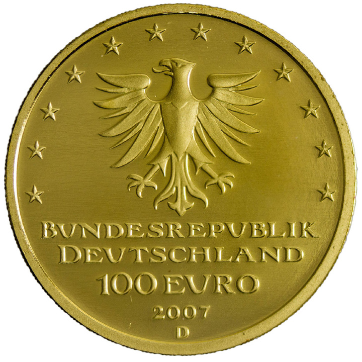 EU: Moneta 100 Euro 1/2 uncji Złota Różne Roczniki 