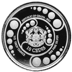 Zestaw Ghana: Alien 4 x 1/2 uncji Srebra 2023