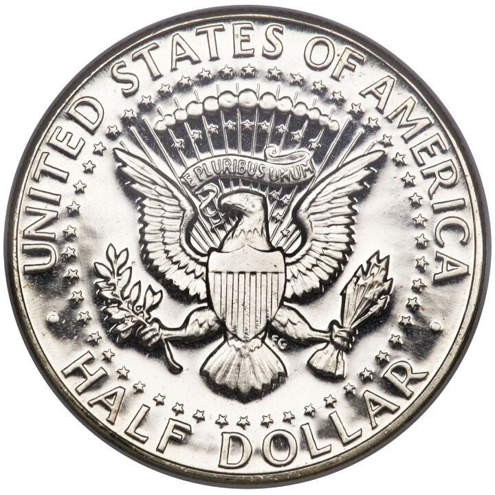 USA: 50 Cents - Half Dollar ($0.50) Silver 1965-1970 (Ag.400 sample) Circulating