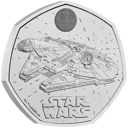 Star Wars: Millennium Falcon 50 penny réz-nikkel 2024