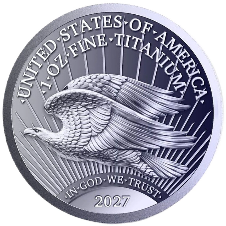Médaille en Titane Saint-Gaudens Double Eagle 1 once de Titane 2027