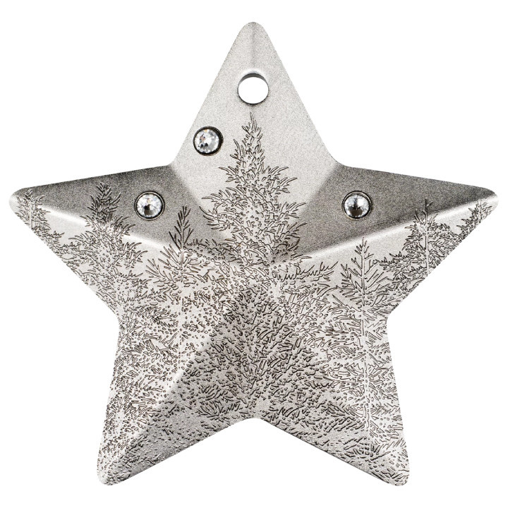 Cook Islands: Holiday Ornament - Starry Sky 1 uncja Srebra 2024 Silk Coin