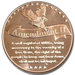 2nd Amendment Original Minuteman 1 uncja Miedzi