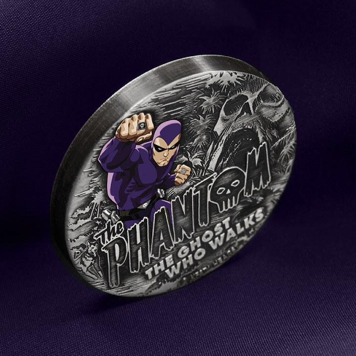 Tuvalu: The Phantom coloured 2 oz Silver 2023 Antiqued Coin