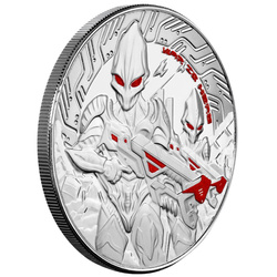 Samoa: Alien coloured 1 oz Silber 2024 Proof Coin