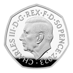 Harry Potter: Albus Dumbledore de color 50p Plata 2023 Proof