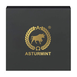 Lingot Asturmint : Cartes de poker - Roi de trèfle coloré 2 onces d'argent 2024 Finition antique