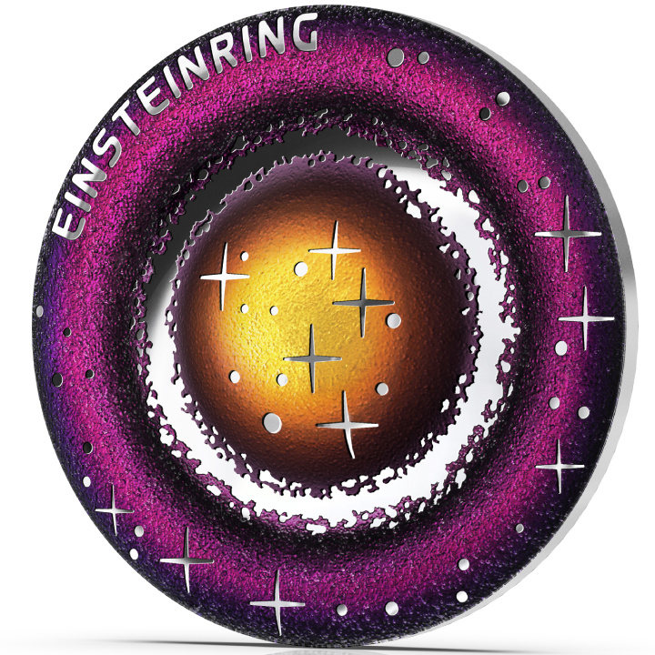 The Beauty of the Universe - Einstein Ring kolorowany 20 Euro Srebro 2025 Proof