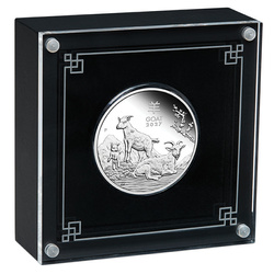 Silbermünze Perth Mint: Lunar III - Jahr der Ziege 1 Unze Silber 2027 Proof