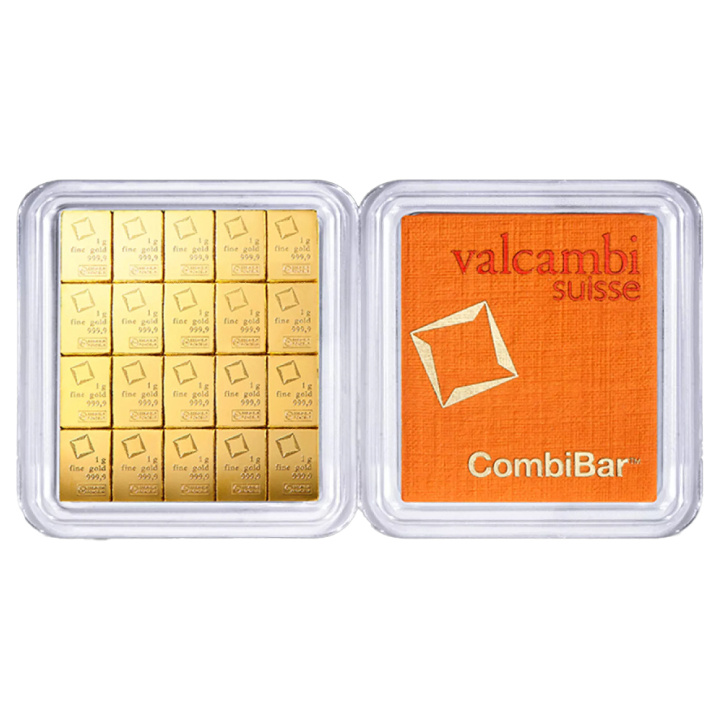 Sztabka Valcambi 20 x 1 gram Złota CombiBar