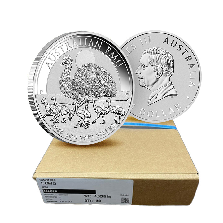 Australijski Emu 1 uncja Srebra 2025