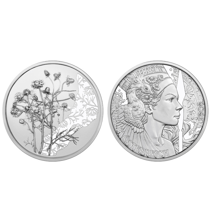 The Chamomile 10 Euro Silber 2023 Coin