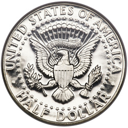 USA: 50 Cents - Half Dollar ($0.50) Silver 1965-1970 (Ag.400 sample) Circulating