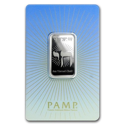 Pamp Suisse Barra de Plata de 10 gramos Judaísmo