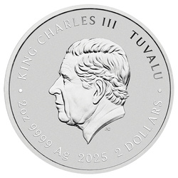 Tuvalu: Teenage Mutant Ninja Turtles – Pizza colorida 2 oz Plata 2025 Proof