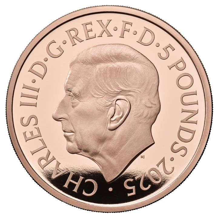 HRH hercegnő 75. születésnapja 5 font arany 2025 Proof