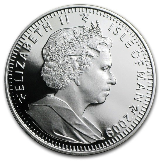 Man-sziget macska sorozat: Chinchilla 1 uncia ezüst 2009 Proof