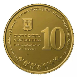 Isaac and Rebecca 10 NIS Złoto 2018 Proof 