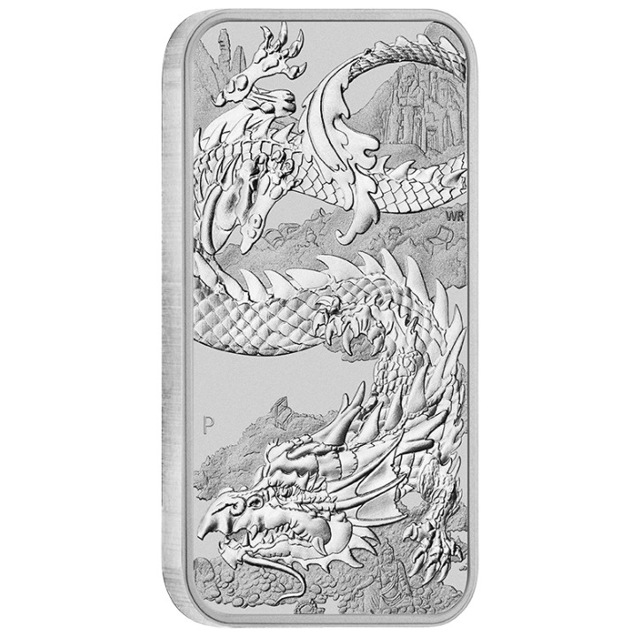 Dragon Rectangular Coin 1 oz Silver 2023