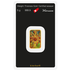 Lingote de oro Argor-Heraeus Kinebar 5 g de oro