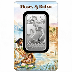 Lingotto d’argento Pamp: Moses & Batya 1 oncia d’argento 2026