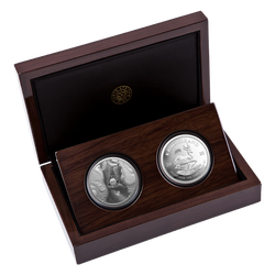 Rhino/Krugerrand Rhino Privy Mark Set 2 Unzen Silber 2025 Proof