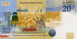 Banknot NBP Lech Kaczyński "Warto być Polakiem" 2021 20 zł