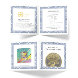 Mythical Forest: Yggdrasil Goldenleaf aranyozott 1 uncia Ezüst 2025 Black Ruthenium