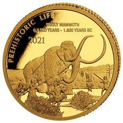 Congo: Prehistoric Life - Wollhaarmammut 0.5 g Gold 2021
