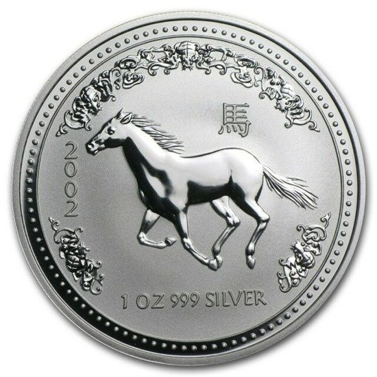 Lunar I: Rok Konia 1 uncja Srebra 2002
