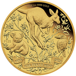 Perth Mint 125° anniversario 1 oncia d'oro 2024 Proof