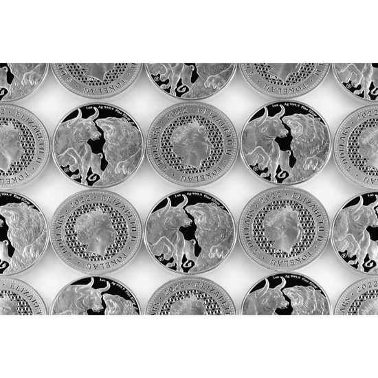 Tokelau: Bull & Bear 1 oz Silver 2022