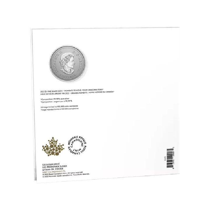 Canada: Moments to Hold - Your Canadian Story 1/4 oz Silver 2022 Specimen