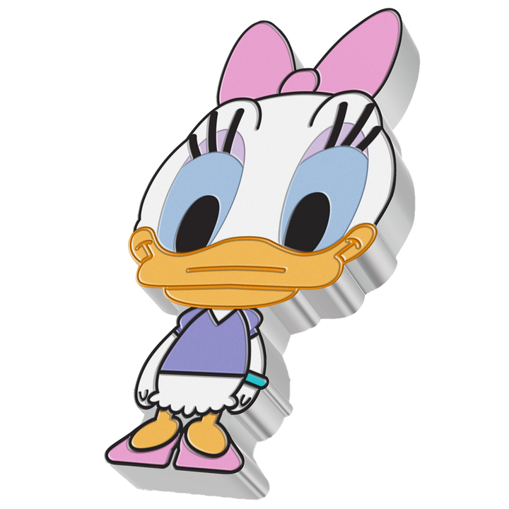 Niue: Disney - Daisy Chibi Coin kolorovaný 1 unce stříbra 2021 Proof