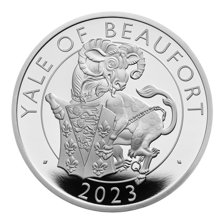 Set 2 monede The Royal Tudor Beasts The Yale of Beaufort 2 x 1 oz 2023 Proof