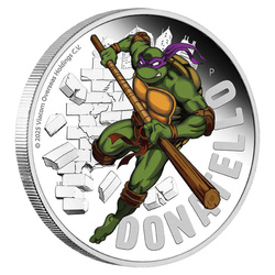 Tuvalu: Teenage Mutant Ninja Turtles - Donatello színes 1 uncia ezüst 2025 Proof