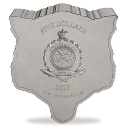 Niue: Fierce Nature - Wolf 2 oz Silber 2023 Antique Finish