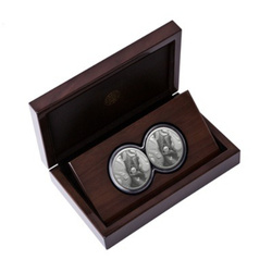Big Five : Rhino Set 2 x 1 oz Silver 2025 Proof Doublecap
